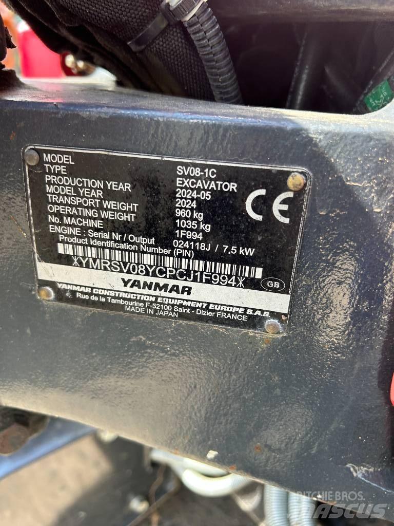 Yanmar SV08-1C Mini pelle < 7t