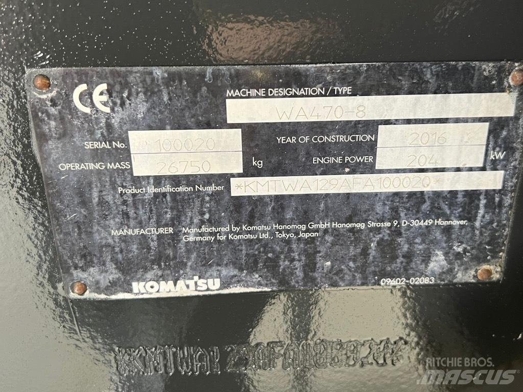 Komatsu Wa470-8 Chargeuse sur pneus