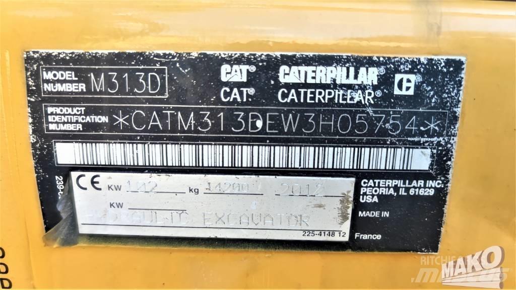 CAT M 313 D Pelle sur pneus