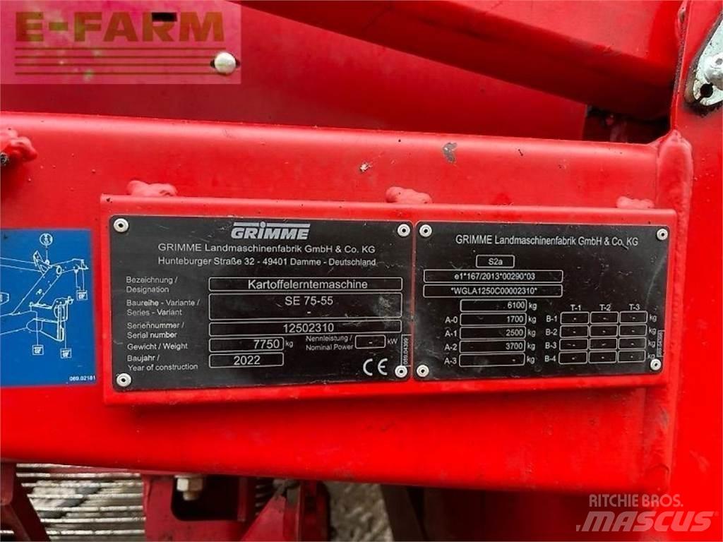 Grimme se 75-55 sb Moissoneuse de Pomme de Terre