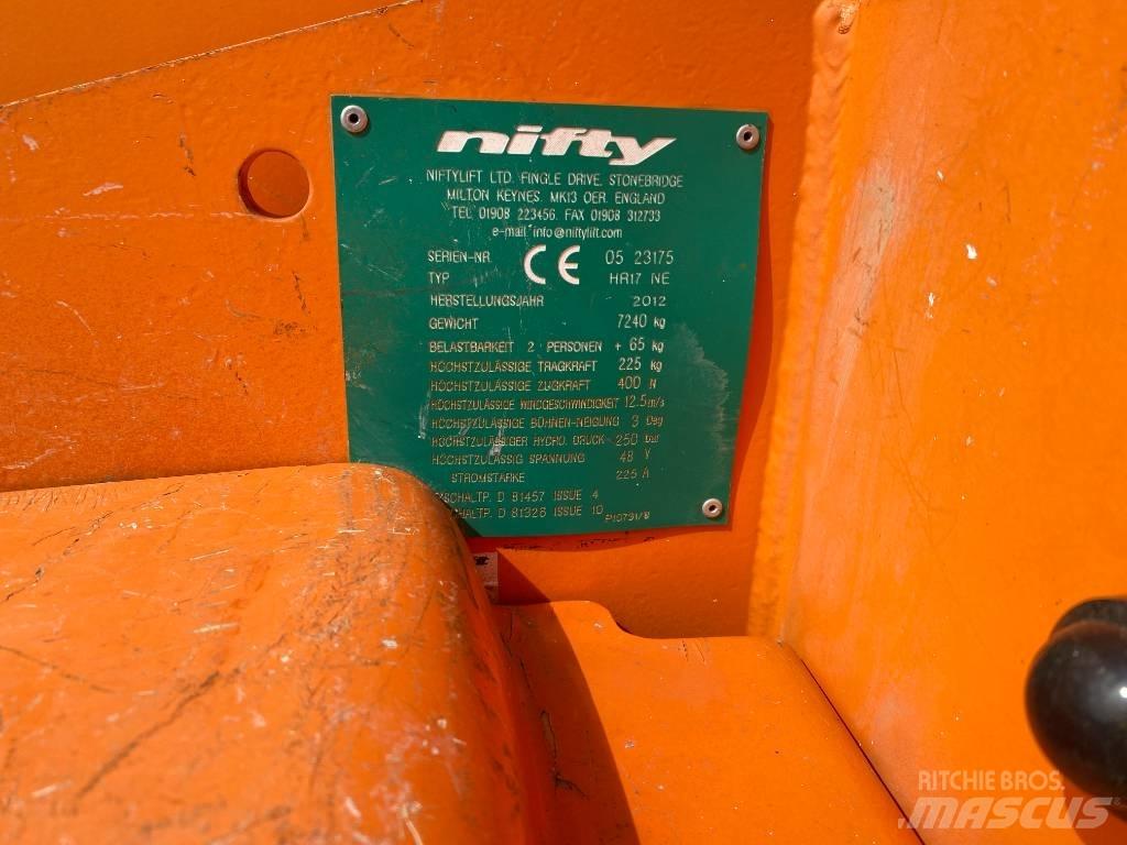Niftylift HR 17NE Nacelles articulées