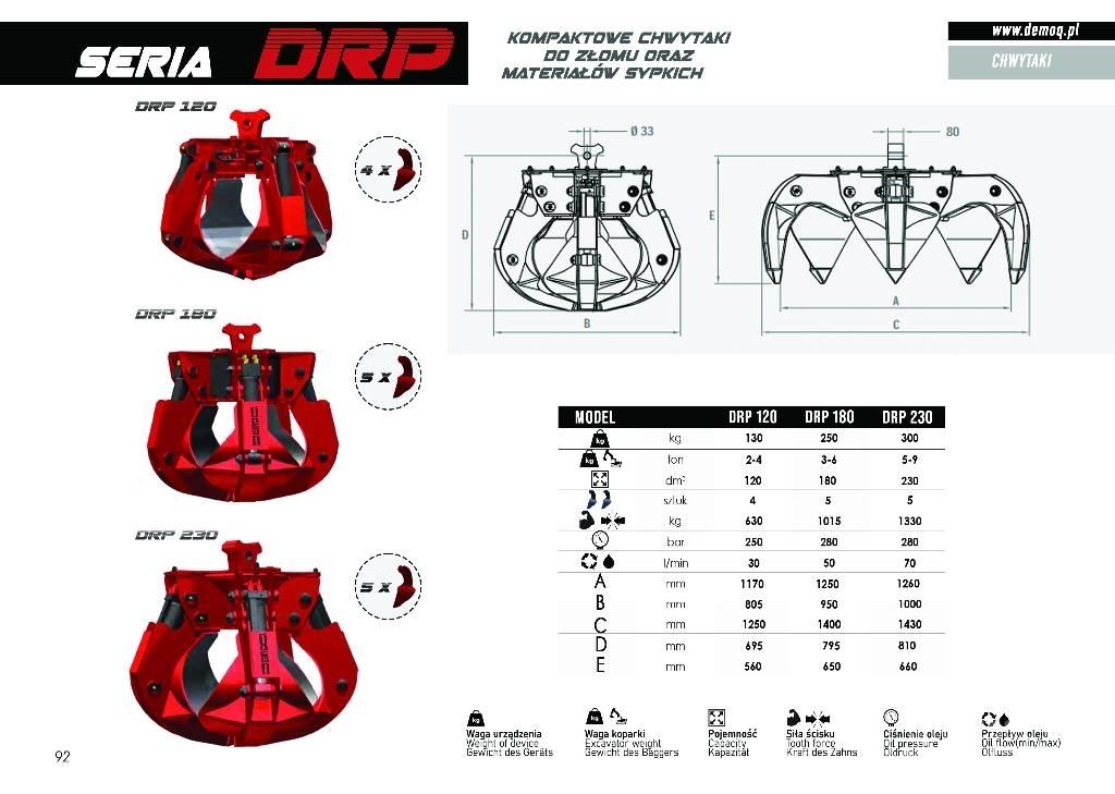  DEMOQ DRP250 4P Grappin