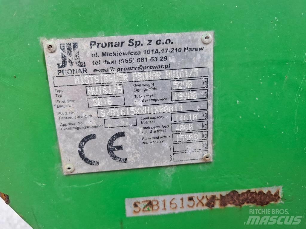 Pronar NV 161/5 Epandeur de fumier