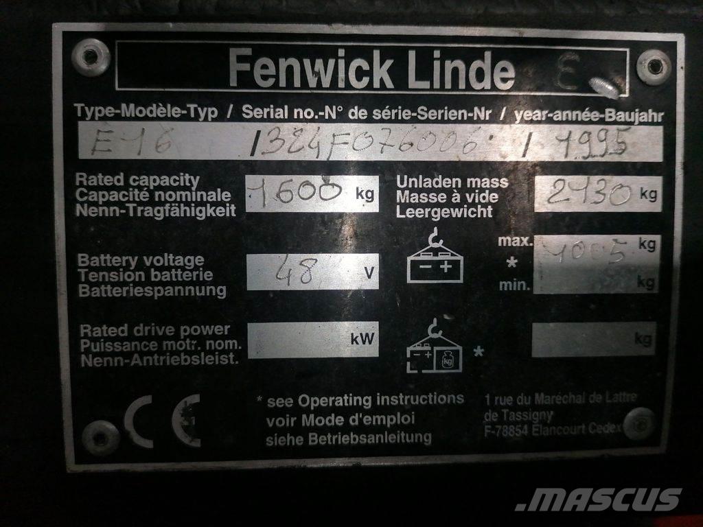 Linde E16 Chariots élévateurs électriques
