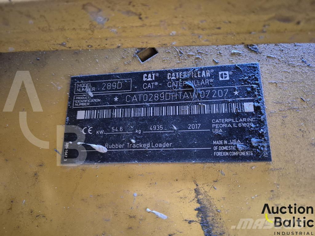 CAT 289 D Chargeuse sur chenilles