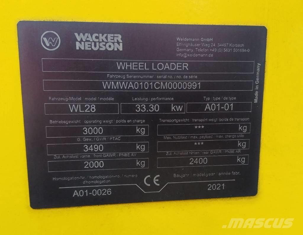 Wacker Neuson WL 28 Chargeuse sur pneus