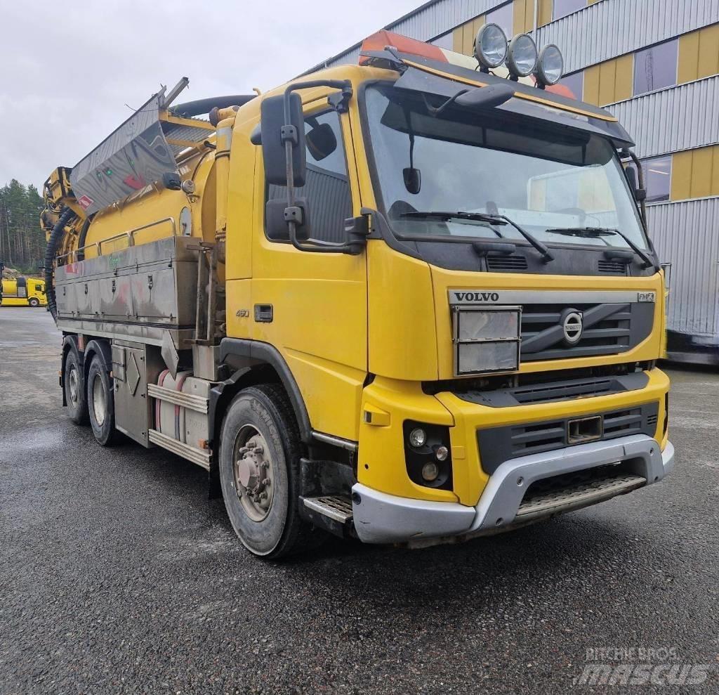Volvo FM 460 Camion aspirateur, Hydrocureur