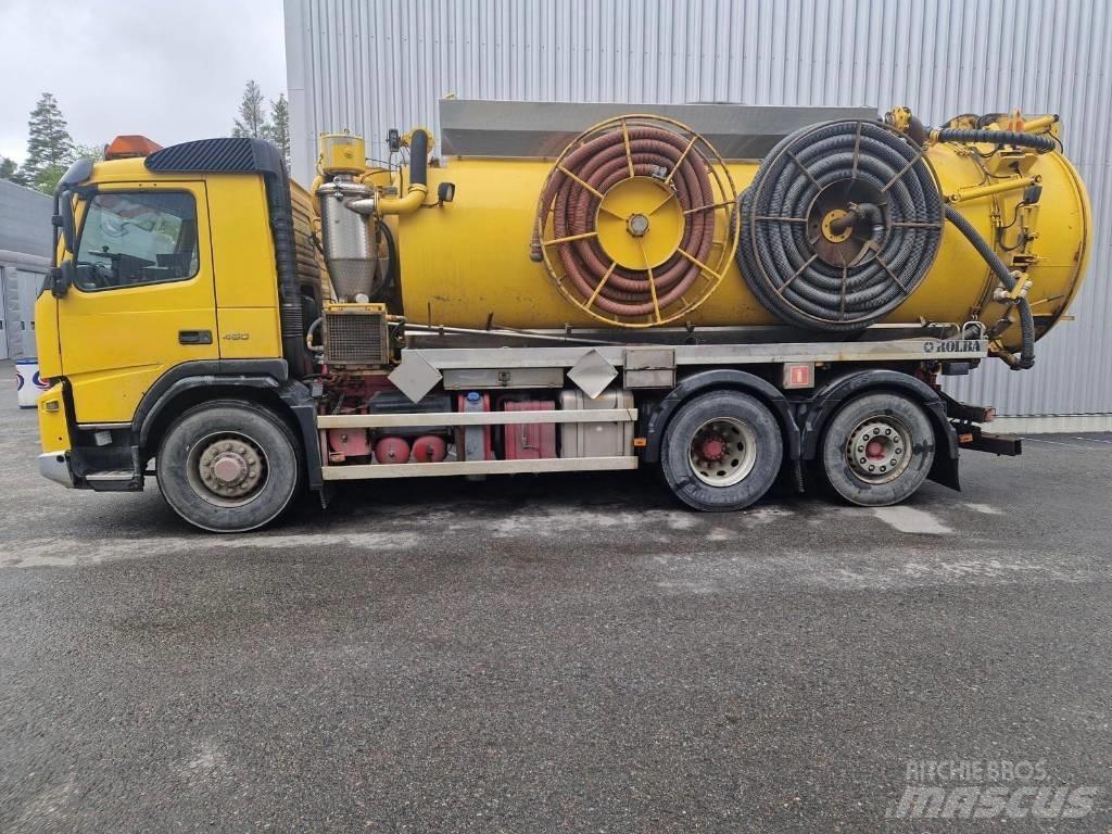 Volvo FM 460 Camion aspirateur, Hydrocureur