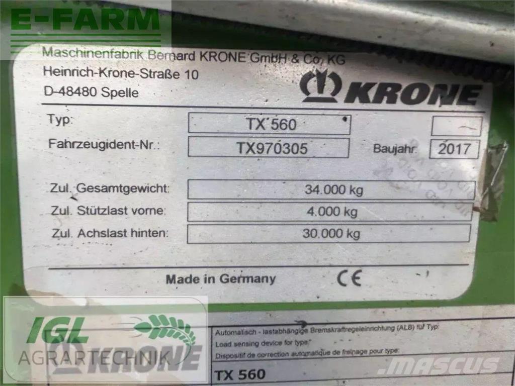 Krone tx 560 Transbordeur