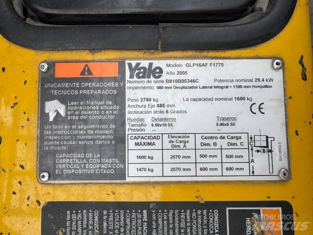 Yale GLP 16 AF F1775 Chariots GPL