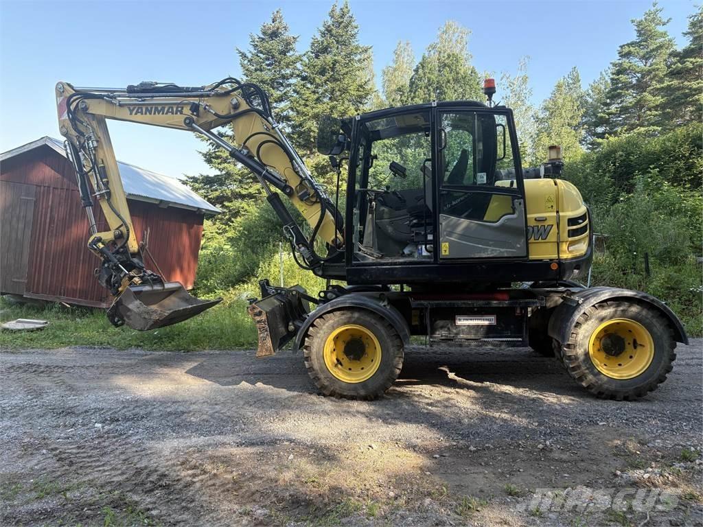 Yanmar B110W Pelle sur pneus
