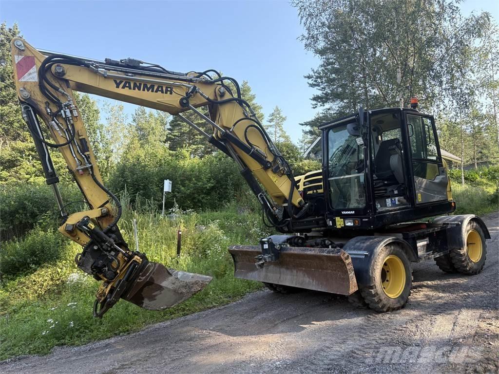 Yanmar B110W Pelle sur pneus