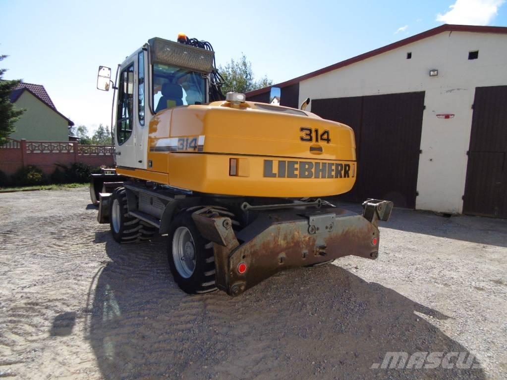 Liebherr A314 Pelle sur pneus