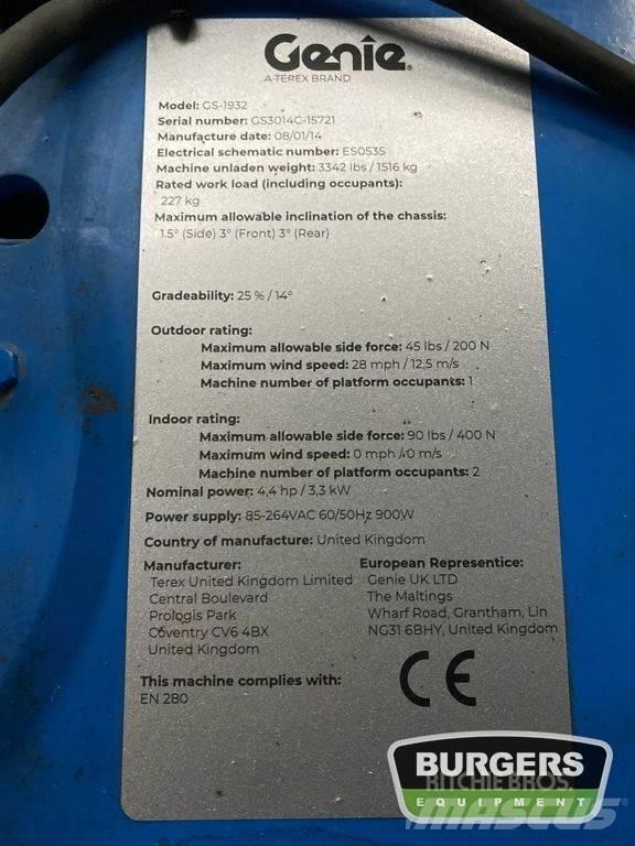 Genie GS1932 Nacelle ciseaux