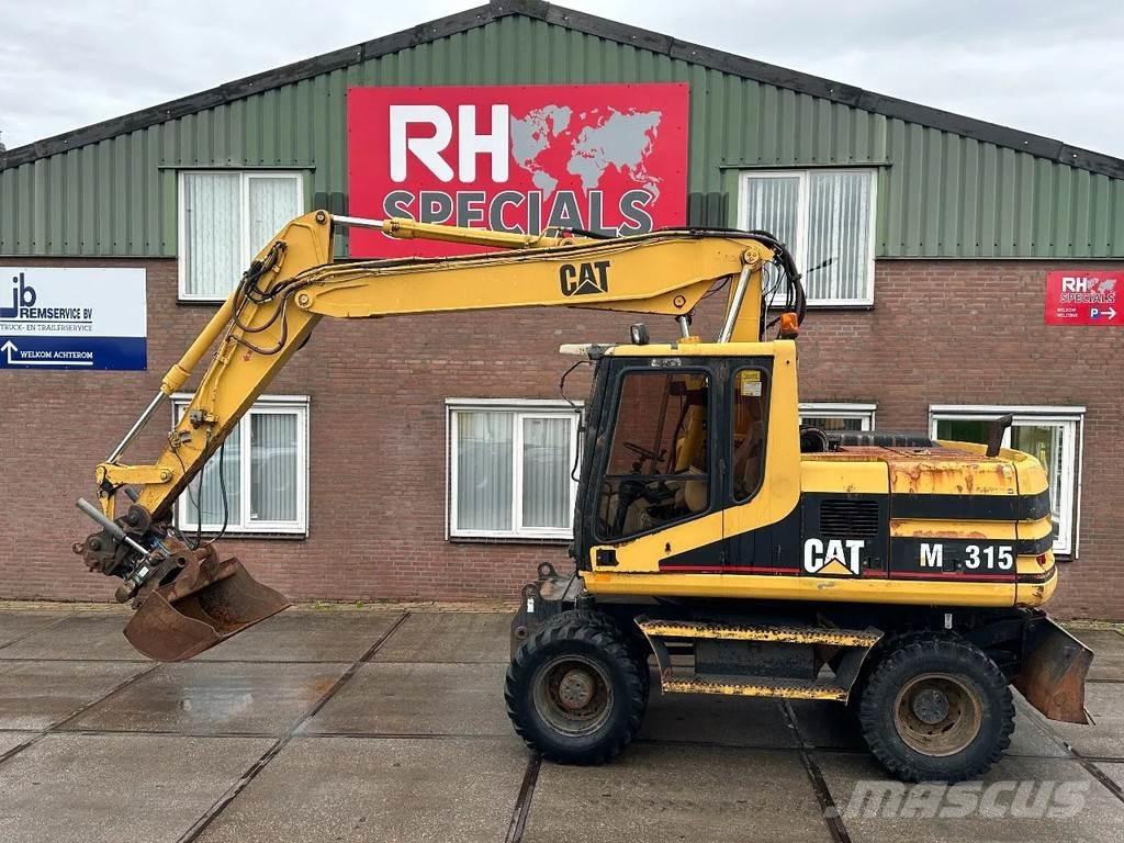 CAT M315 +ROTO CE Pelle sur pneus