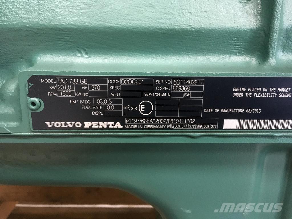 Volvo TAD733GE NEW Moteur
