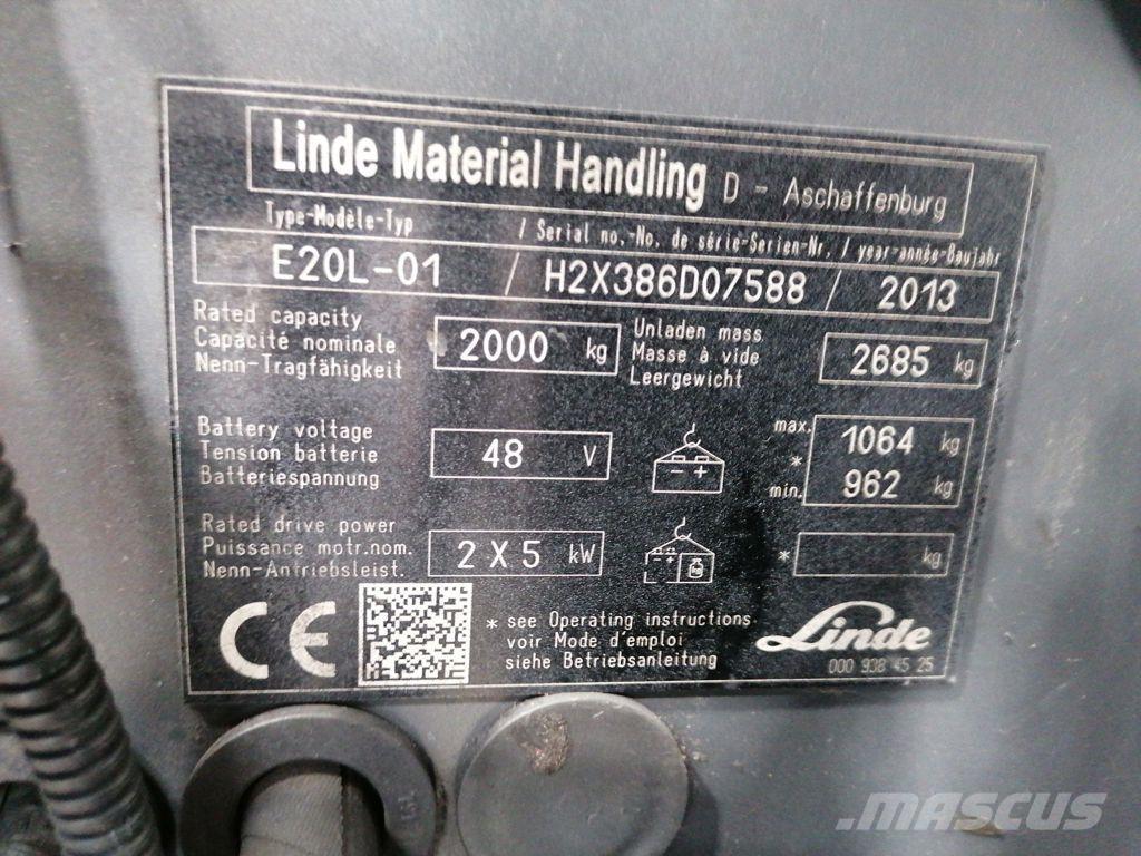 Linde E20L-01 Chariots élévateurs électriques