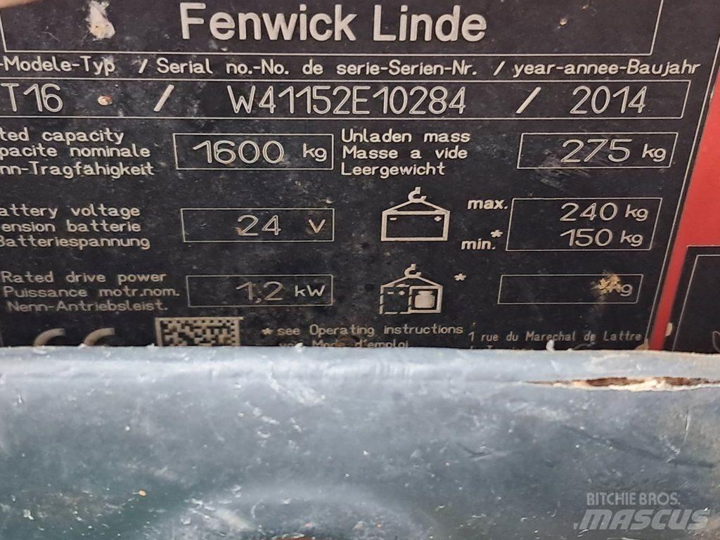 Linde T16 Transpalette accompagnant