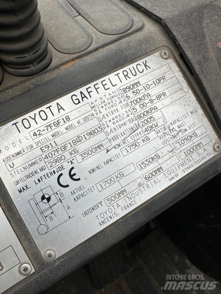 Toyota FG18 Chariots GPL