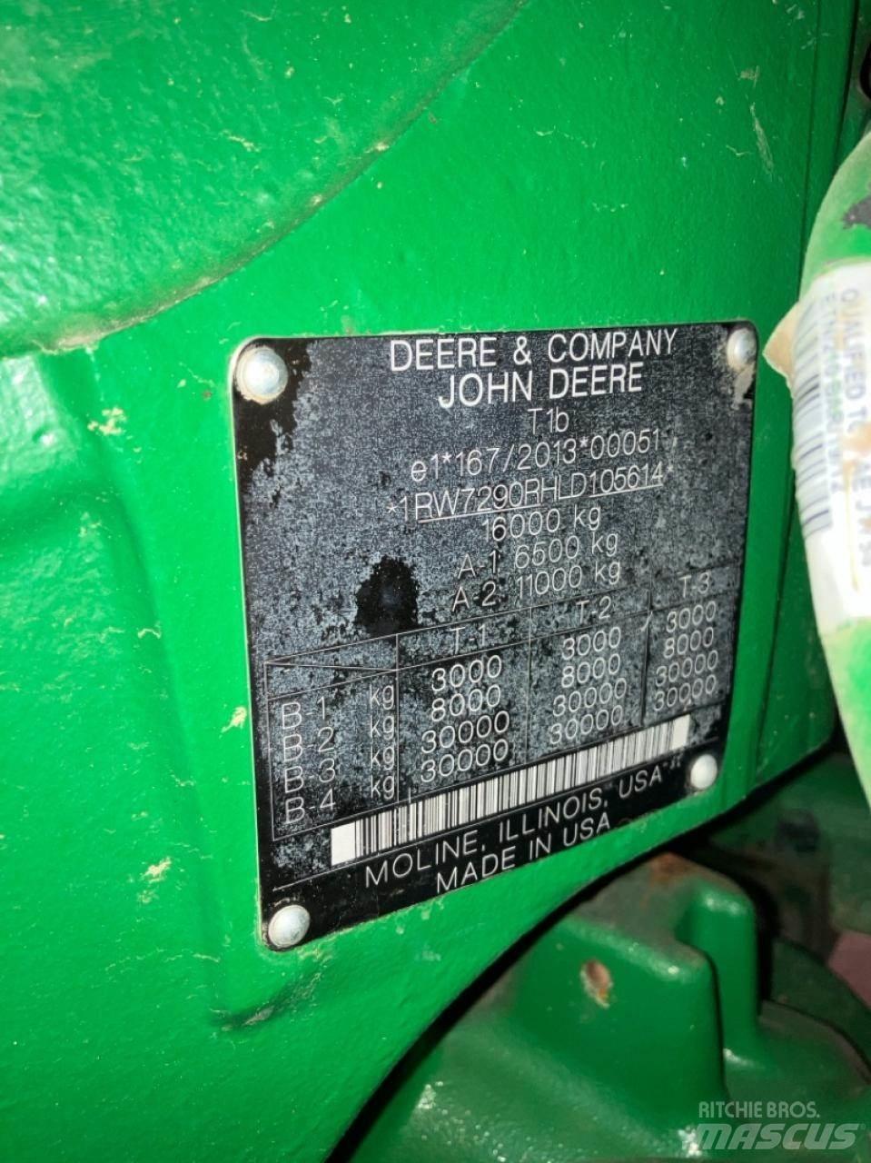 John Deere 7290R Tracteur
