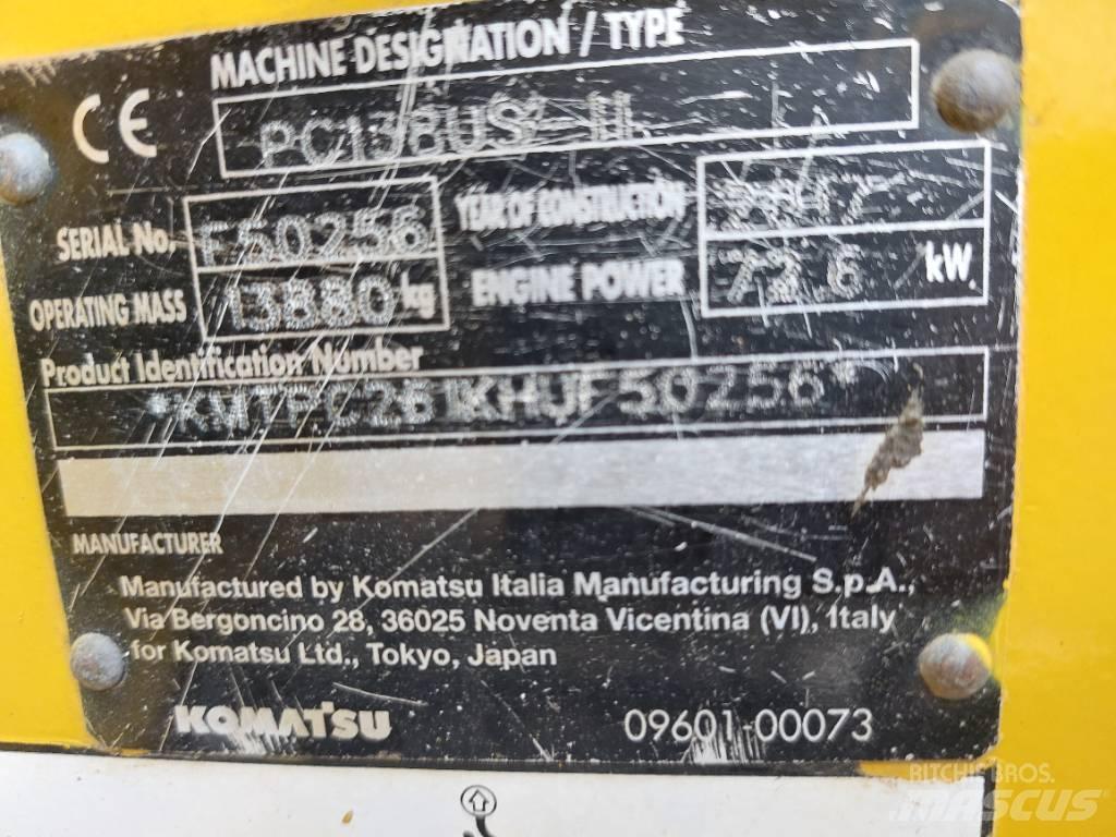 Komatsu PC138US-11 Pelle sur chenilles
