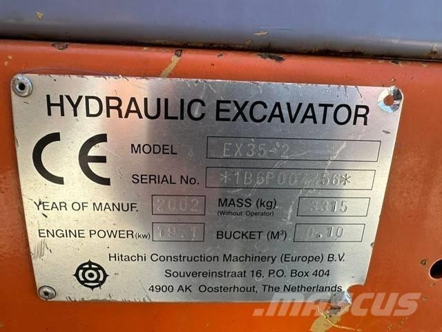 Hitachi EX 35-2 Mini pelle < 7t
