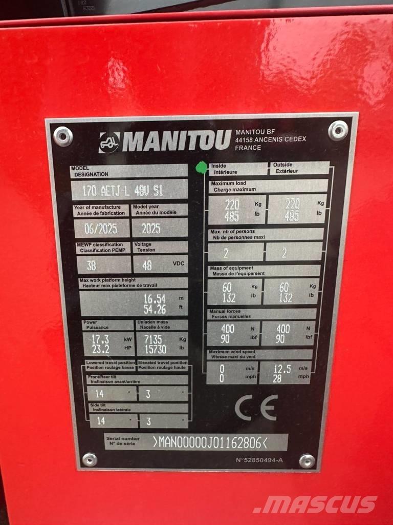 Manitou 170 AETJ Nacelles articulées