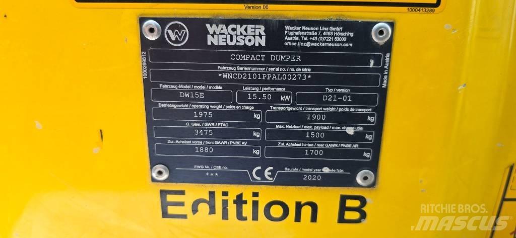 Wacker Neuson DW15e Mini tombereau
