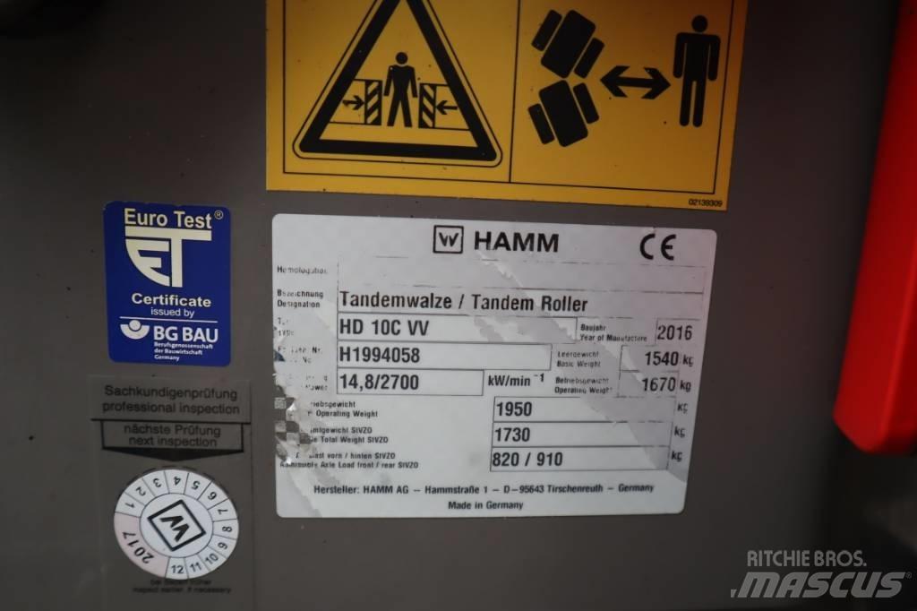 Hamm HD 10C VV Rouleaux tandem