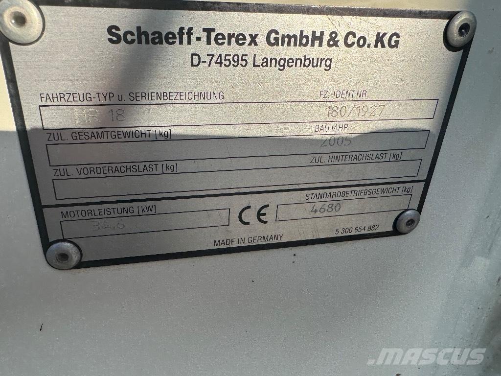 Terex HR 18 Mini pelle < 7t