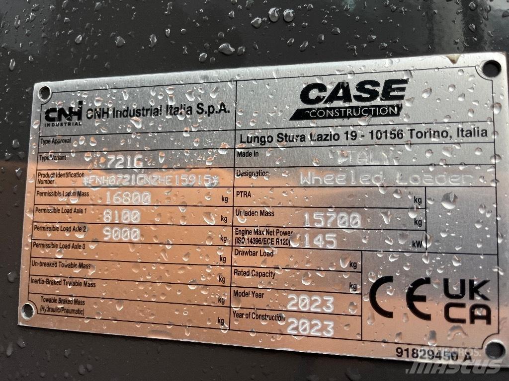 CASE 721 G Chargeuse sur pneus