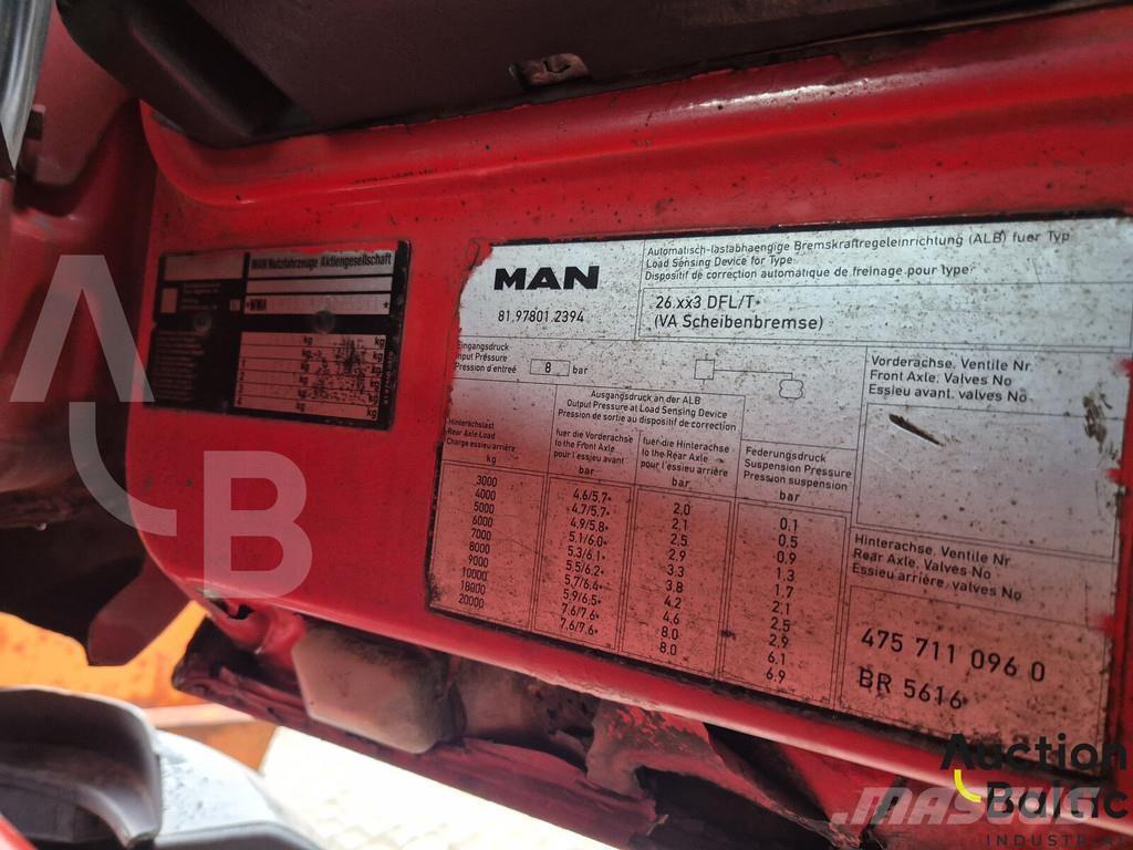 MAN 26.463 Camion benne