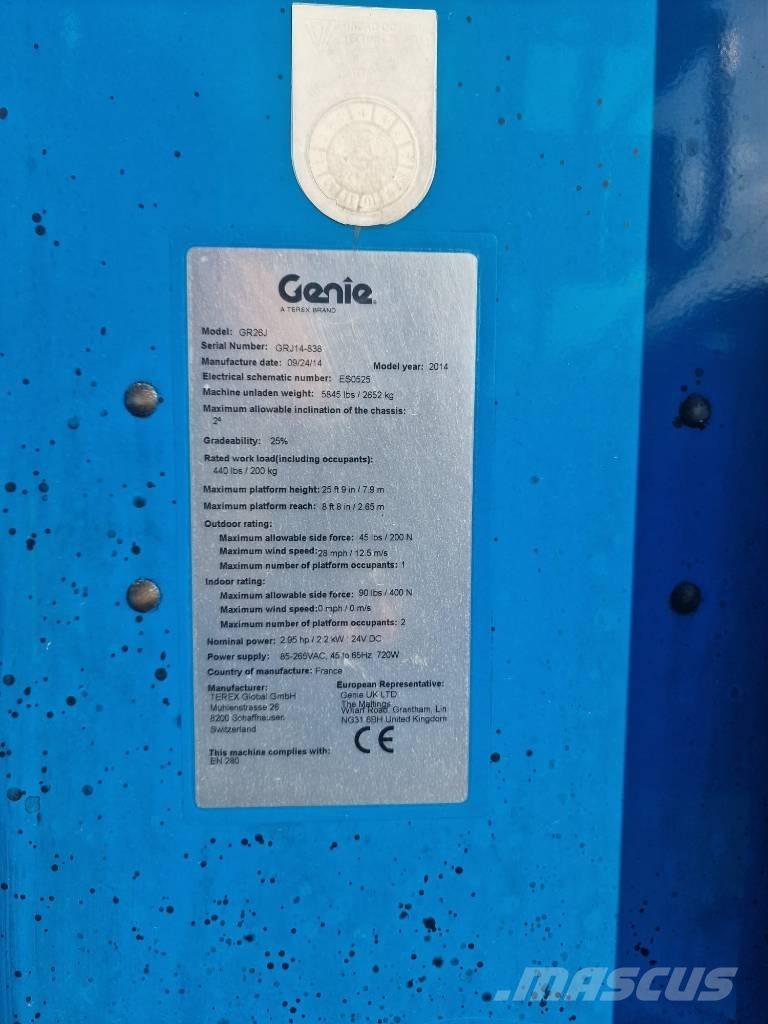 Genie GR 26 J Mât vertical