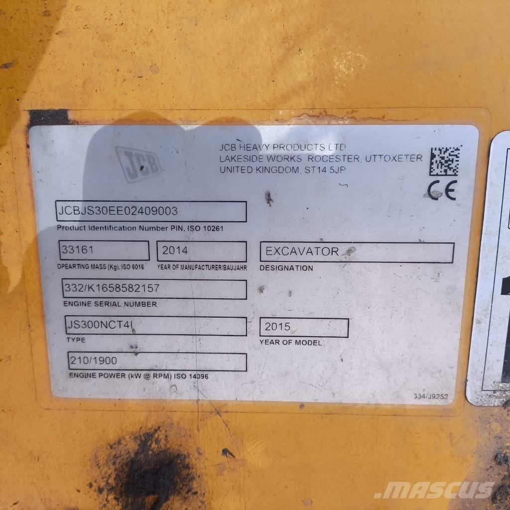 JCB JS 300 Pelle sur chenilles