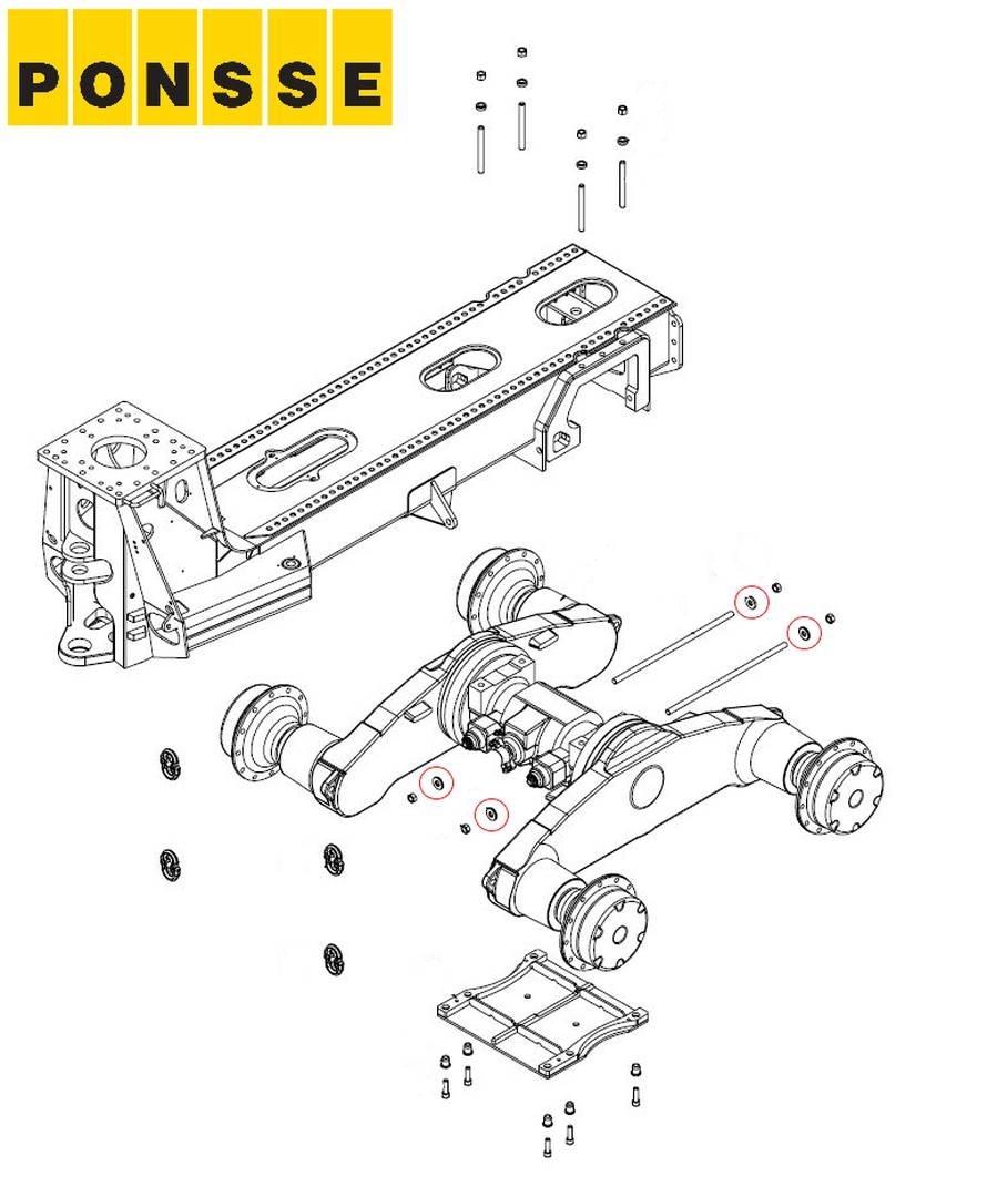 Ponsse 0062632 Châssis et suspension