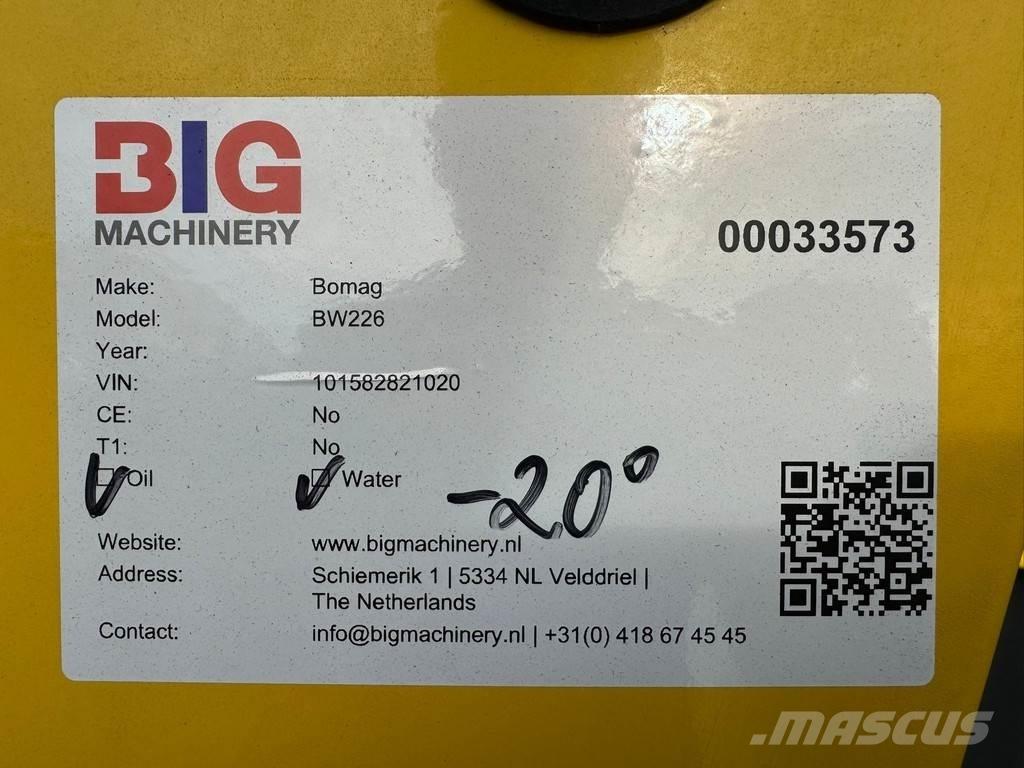 Bomag BW226 Rouleaux monocylindre