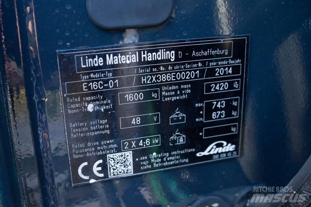 Linde E 16 Chariots élévateurs électriques
