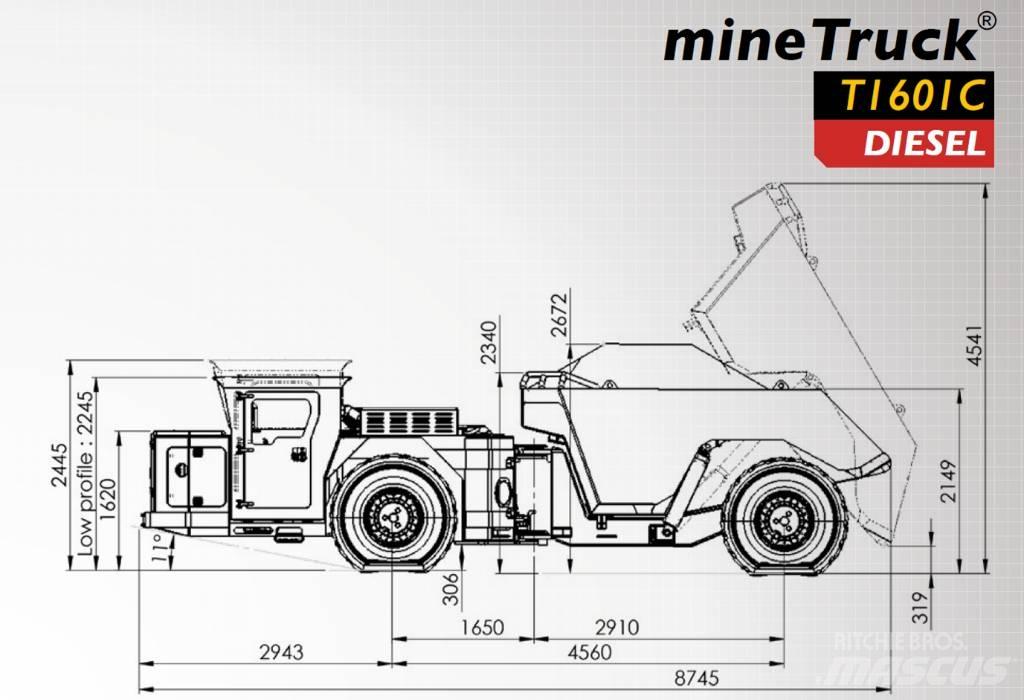  Aramine T1601C Tombereau souterrain articulé