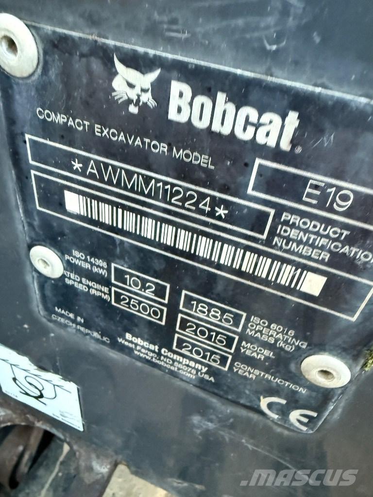 Bobcat E 19 Mini pelle < 7t