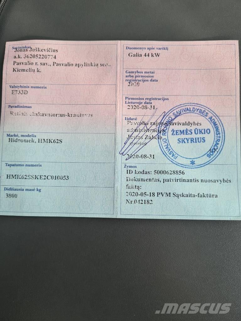 Hidromek HMK 62 SS Tractopelle