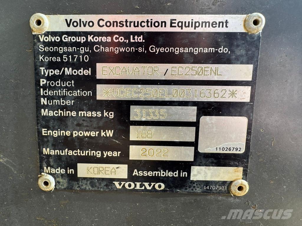Volvo EC250ENL Pelle sur chenilles