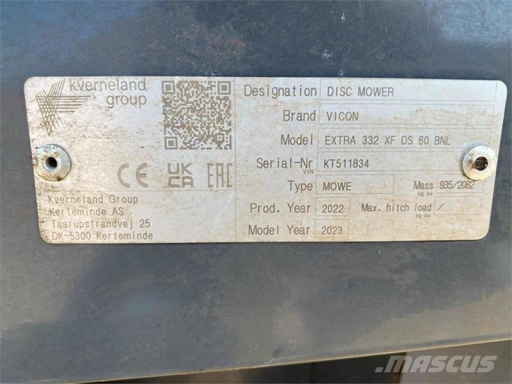 Vicon EXTRA 332 XF Faucheuse