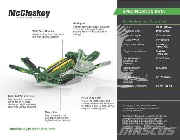 McCloskey R155 Crible