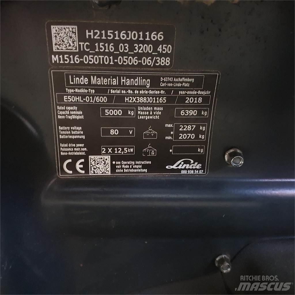 Linde E50/600HL Chariots élévateurs électriques