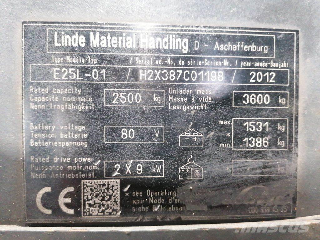 Linde E25L-01 Chariots élévateurs électriques