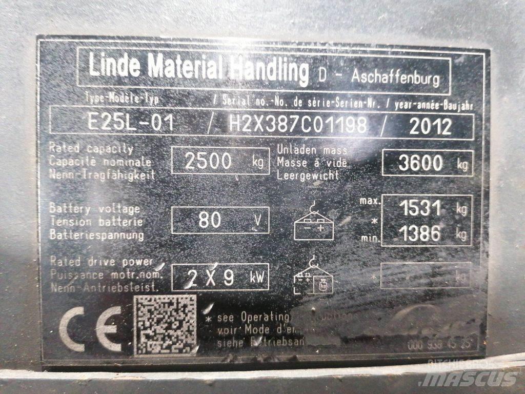 Linde E25L-01 Chariots élévateurs électriques