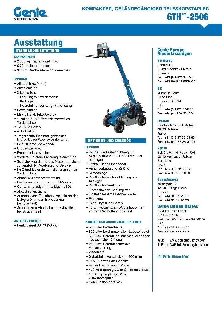 Genie 2506 Chariot télescopique