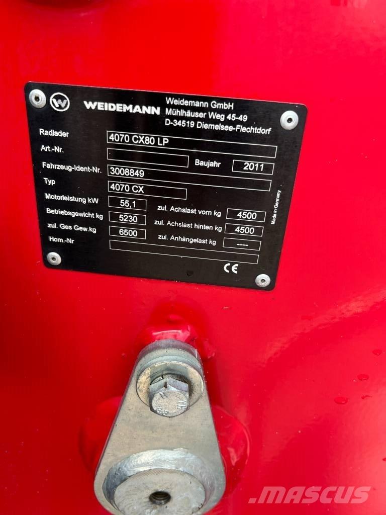 Weidemann 4070CX80LP Chargeuse sur pneus