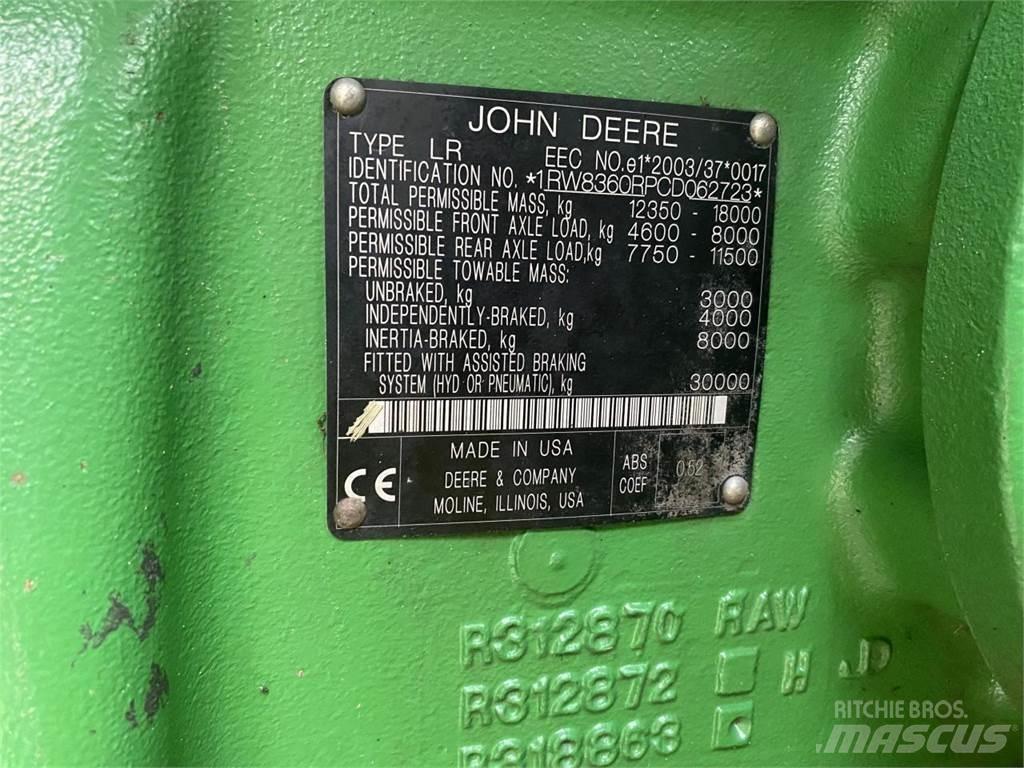 John Deere 8360R Tracteur