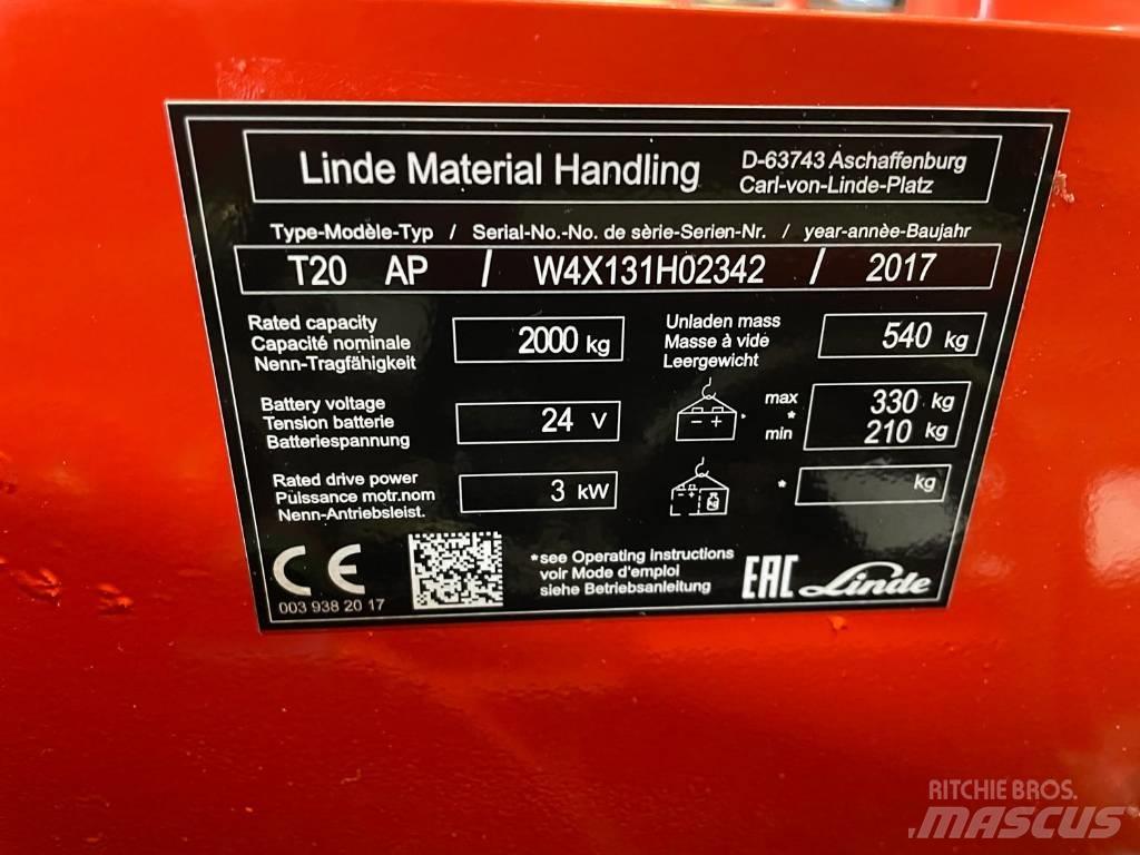 Linde T 20 Transpalette accompagnant